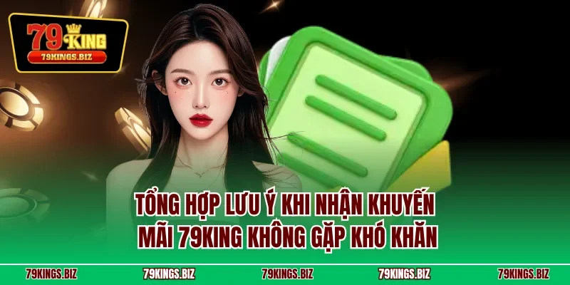 Tổng hợp lưu ý khi nhận khuyến mãi 79KING không gặp khó khăn